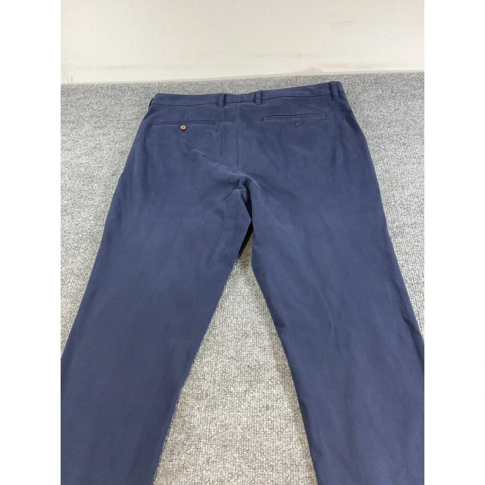 Tommy Bahama Men's Chino Pants 35x30 Navy Blue Flat Front Casual Island Zone